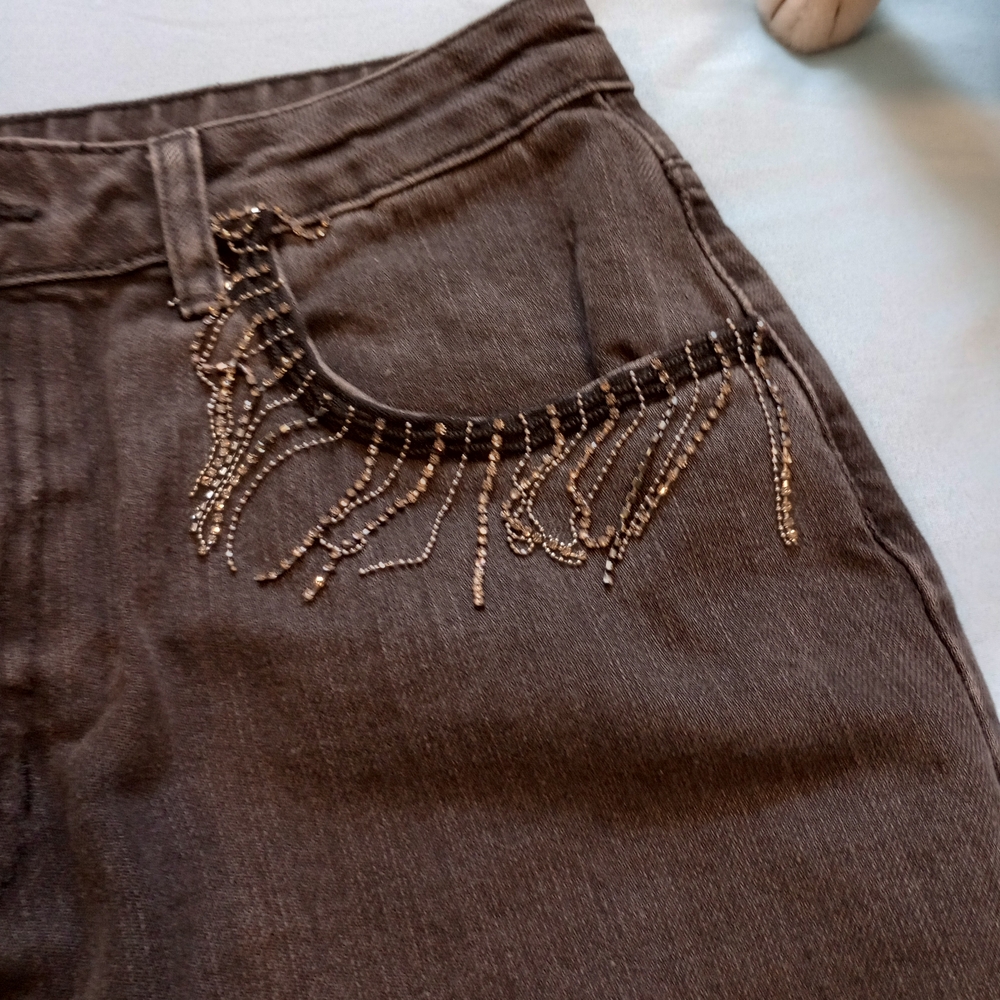 Francesca's Collections Dark Gray Straight Leg Jeans - Picture 4 of 9